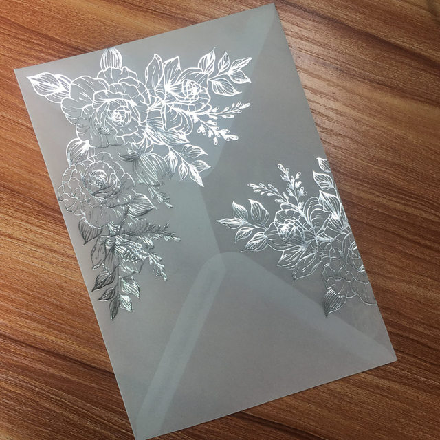 Papierowe shimmer koperty szary perłowy brokat (25 szt.) - dla majsterkowiczów, pocztówek, kart zaproszenia, ślubów i pakowania prezentów - Wianko - 2