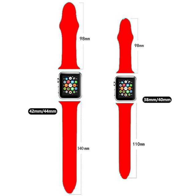 Pasek do zegarka Apple Watch 40mm/44mm iwatch 38mm/42mm - drukowana silikonowa bransoletka do Apple Watch 3/4/5/6/SE - Wianko - 2