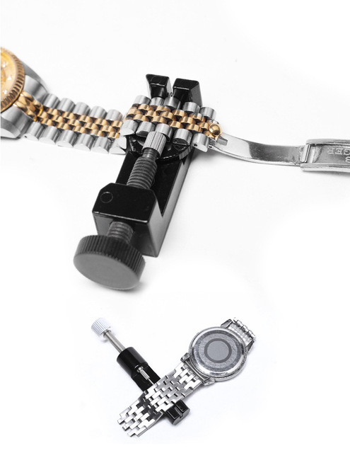 Pasek do skracania bransolet narzędzie do napraw ręcznych zestaw metalowy sprężyny zestaw usuwania zegarka regulacja długości - Wianko - 11