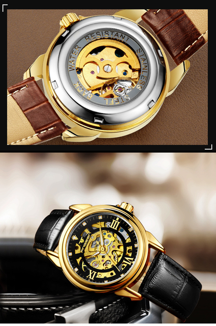 Męski zegarek mechaniczny FNGEEN 0014 luksusowy biznes hollow relogio, wodoodporny - Wianko - 4