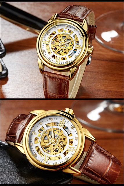 Męski zegarek mechaniczny FNGEEN 0014 luksusowy biznes hollow relogio, wodoodporny - Wianko - 5