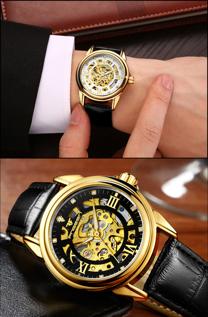 Męski zegarek mechaniczny FNGEEN 0014 luksusowy biznes hollow relogio, wodoodporny - Wianko - 14