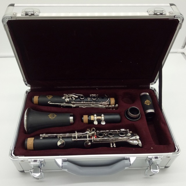 Dobrej jakości klarnet profesjonalny Bb z bakelitu, 17 klawiszy, ustnik i stroik w zestawie - Wianko - 2
