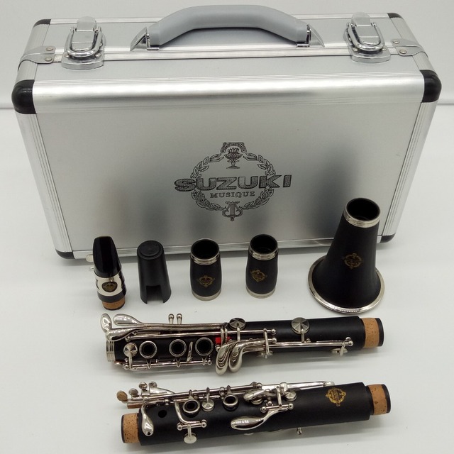 Dobrej jakości klarnet profesjonalny Bb z bakelitu, 17 klawiszy, ustnik i stroik w zestawie - Wianko - 16