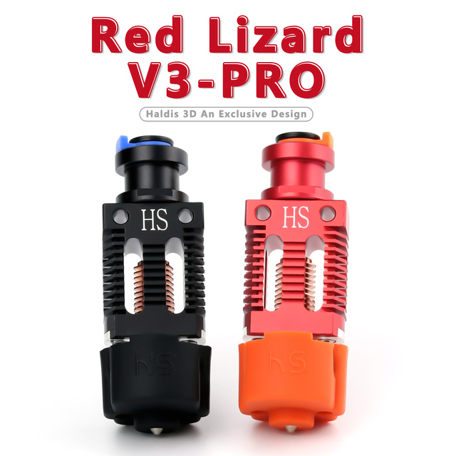 Hotend Haldis 3D Red Lizard V3 Pro V6 - bi-metalowa przerwa cieplna, miedziany platerowany, do CR-10 CR10S Ender-3 V2 Ender-3 - Wianko - 4