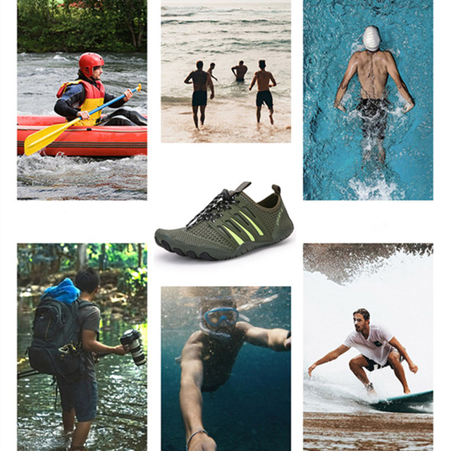 Męskie buty wędkarskie do wody Aqua Upstream, przeciwpoślizgowe, boso, szybkoschnące - Wianko - 72