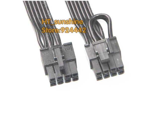 Kabel zasilający 18AWG do karty graficznej Corsair AX1200 PCI-E 8 Pin do 8Pin (6 + 2) czarny modułowy 40 cm - Wianko - 1