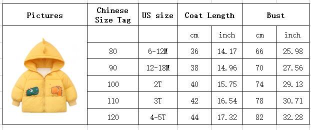 Dziecięcy płaszcz dinozaur Light Down 2021, kurtka puchowa zimowa, dla chłopców i dziewczynek - Wianko - 1