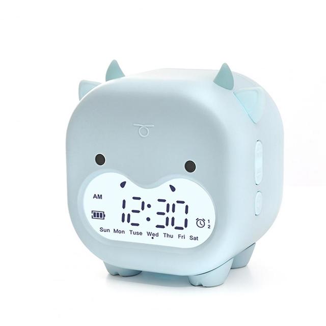Zegar USB LED cyfrowy kształt krowy z budzikiem - akumulatorowo zasilany - Wianko - 10