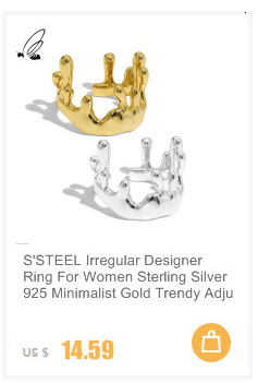 Pierścionek damski S'TEEL 925 srebro w złocie - biżuteria elegantka - Wianko - 5