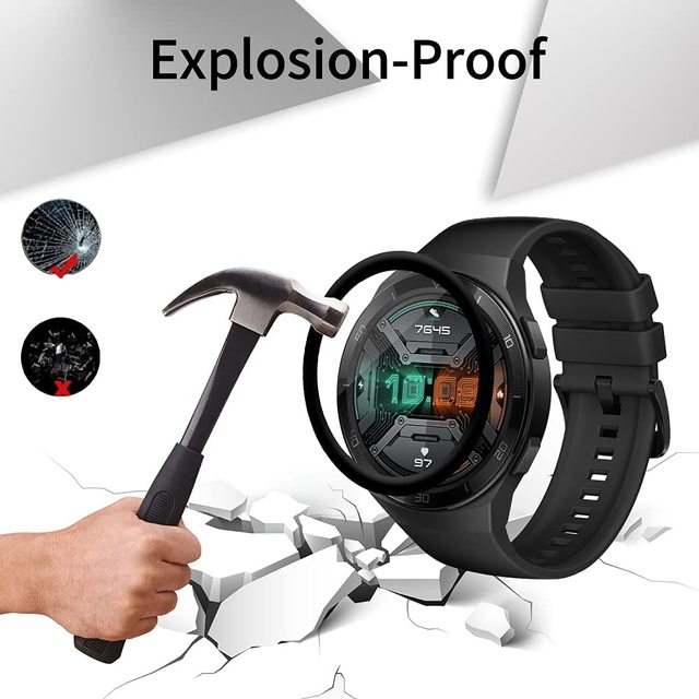 Folia ochronna pokrywa Huawei zegarek GT 2e/GT2 E Smartwatch 3D zakrzywiona krawędź film - Wianko - 10