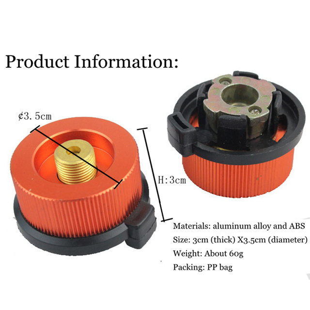 Adapter do pieca gazowego na zbiornik paliwa - akcesoria do pieszych wycieczek i pikników w plenerze - Wianko - 4