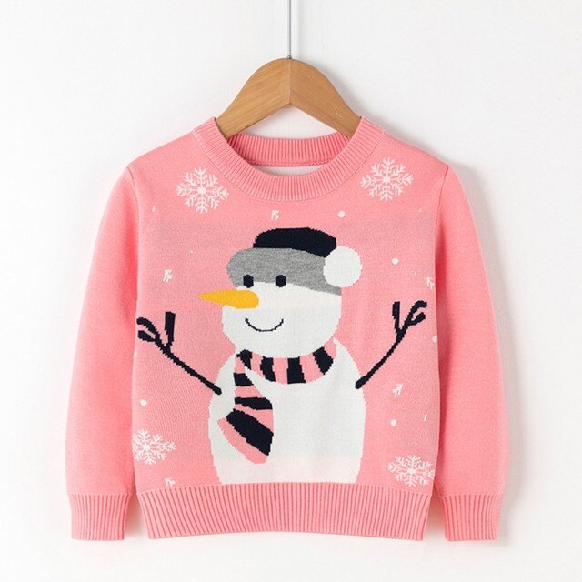 Długi sweter z nadrukiem dla chłopców i dziewcząt - jesienno-zimowa kolekcja - Wianko - 5
