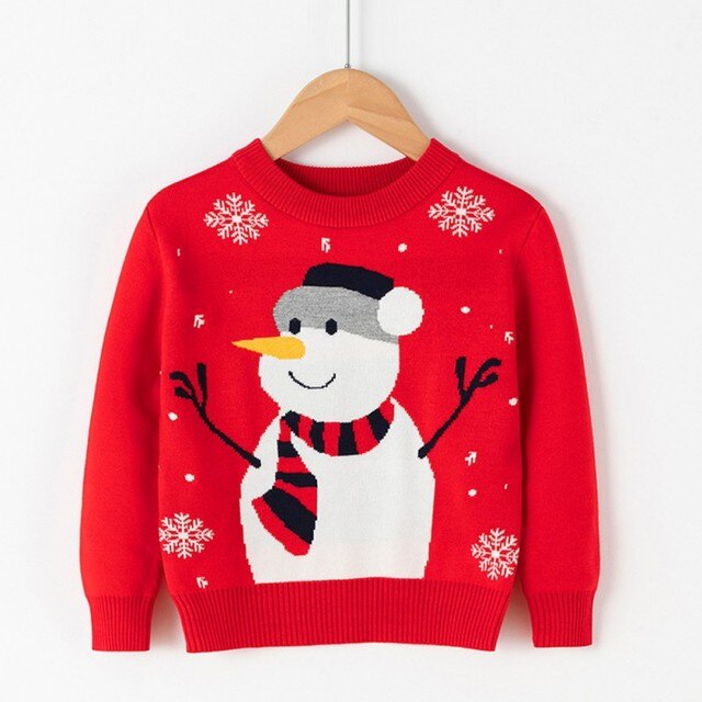 Długi sweter z nadrukiem dla chłopców i dziewcząt - jesienno-zimowa kolekcja - Wianko - 11
