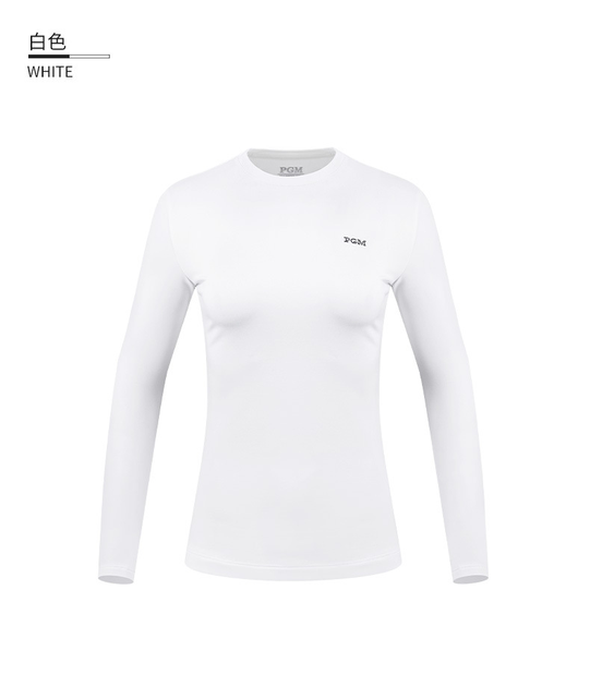 Koszulka golfowa PGM damska z długim rękawem, jesienno-zimowa, ciepła (YF419) - Wianko - 11