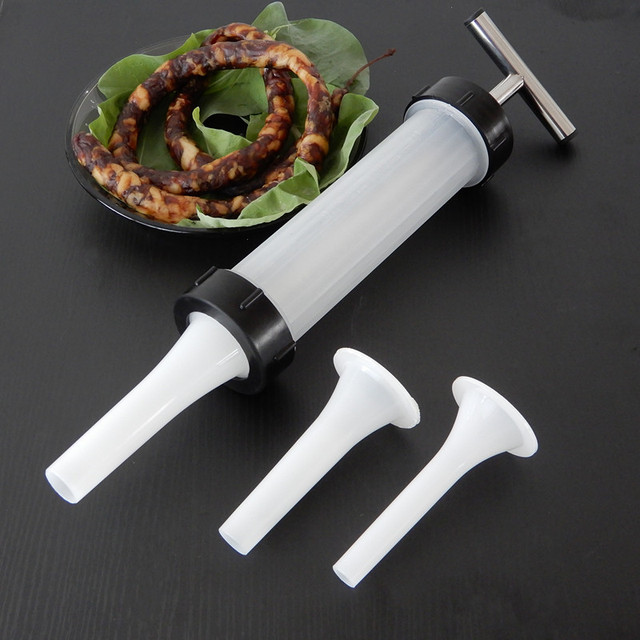 Ręczna nadziewarka do kiełbasy - narzędzie do napełniania mięsa, praktyczna maszyna do strzykawka z lejkiem - Wianko - 5