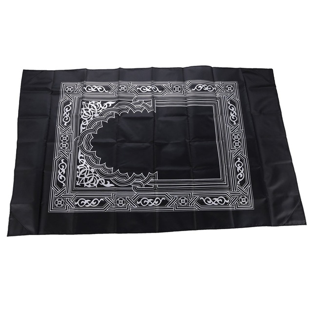 Muslim Portable Prayer Mat - Polyester Woven Prayer Rug with Compass in Travel Case - Home Carpet - 100x60cm - Wianko - 7