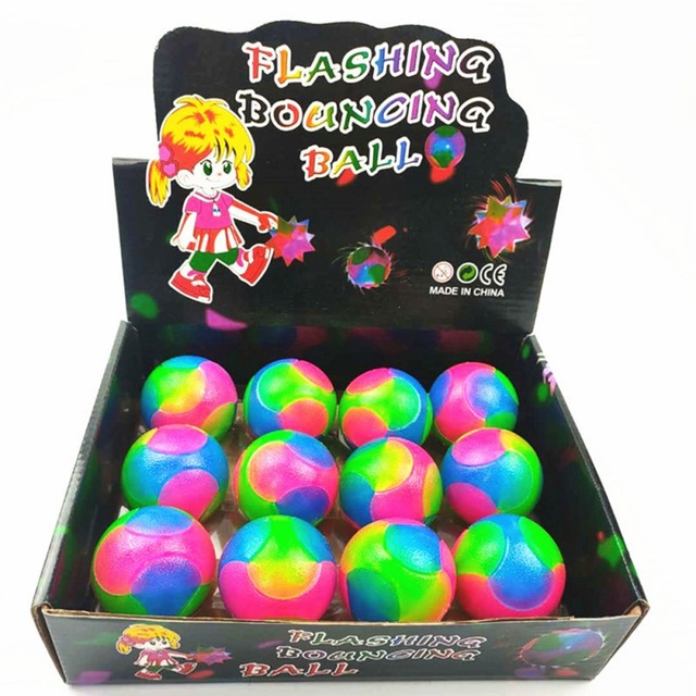 Molowa piłka świecąca Bouncy Glitter Ball Pop LED - zabawka dla psów i kotów - Wianko - 7