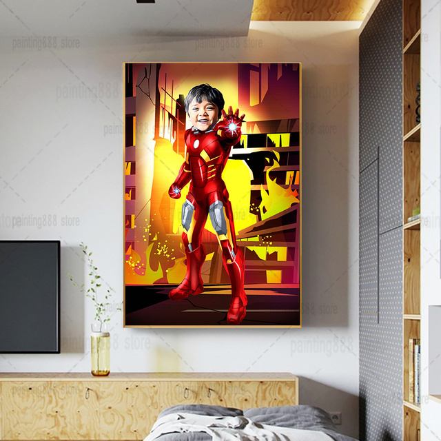 HULK plakat na niestandardowym płótnie - dekoracja pokoju dziecięcego z Marvel superbohaterem - Wianko - 22