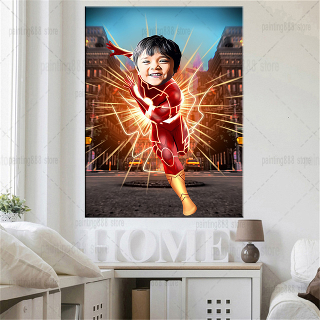 HULK plakat na niestandardowym płótnie - dekoracja pokoju dziecięcego z Marvel superbohaterem - Wianko - 21
