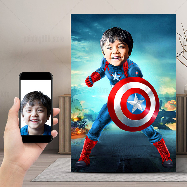 HULK plakat na niestandardowym płótnie - dekoracja pokoju dziecięcego z Marvel superbohaterem - Wianko - 28