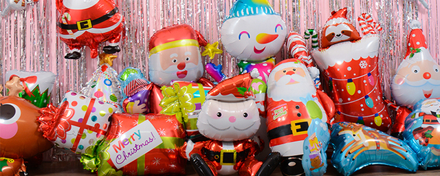 Foliowe balony z helem na święta - dekoracje Natal dla domu, prezent 2022, Xmas Party Ballon - Wianko - 1