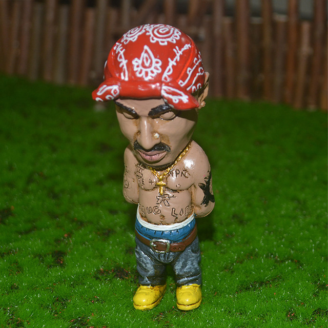Figurka raper gwiazda Hip Hop Pac 2 - nowa, wykonana z żywicy statua do biura, biurka, samochodu i dekoracji domowych - Wianko - 10