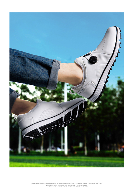 Profesjonalne buty golfowe męskie duże rozmiary 40-45, wygodne trampki antypoślizgowe - Wianko - 14