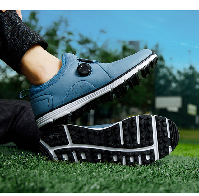 Profesjonalne buty golfowe męskie duże rozmiary 40-45, wygodne trampki antypoślizgowe - Wianko - 7