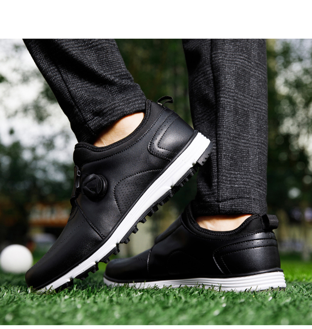 Profesjonalne buty golfowe męskie duże rozmiary 40-45, wygodne trampki antypoślizgowe - Wianko - 19