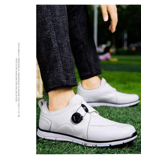 Profesjonalne buty golfowe męskie duże rozmiary 40-45, wygodne trampki antypoślizgowe - Wianko - 16