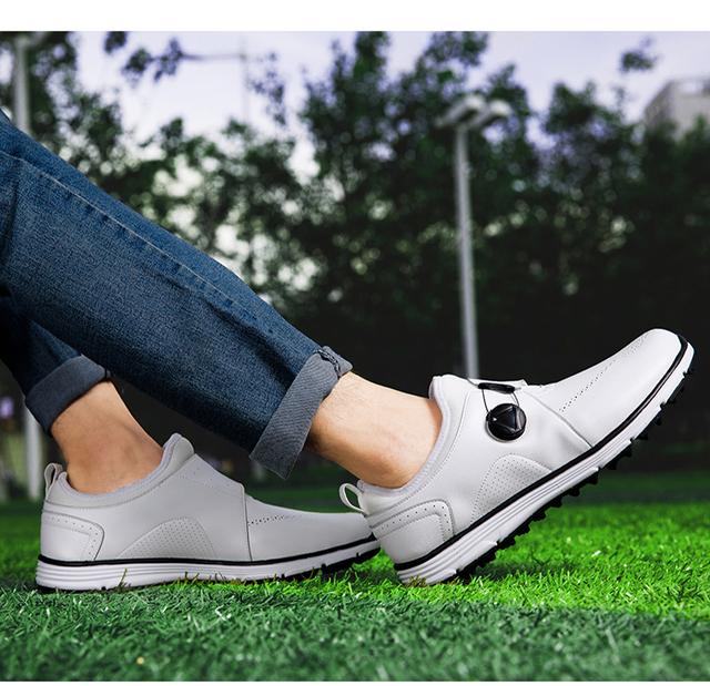Profesjonalne buty golfowe męskie duże rozmiary 40-45, wygodne trampki antypoślizgowe - Wianko - 15