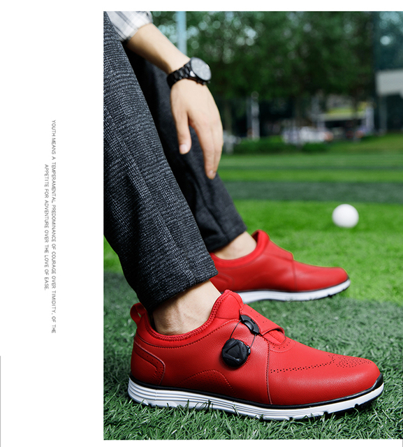 Profesjonalne buty golfowe męskie duże rozmiary 40-45, wygodne trampki antypoślizgowe - Wianko - 12