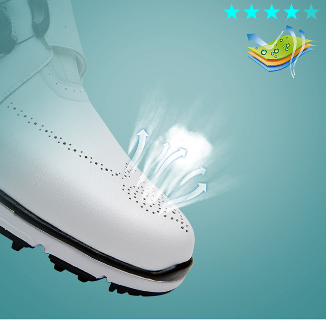 Profesjonalne buty golfowe męskie duże rozmiary 40-45, wygodne trampki antypoślizgowe - Wianko - 5