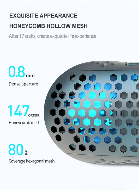 Bezprzewodowa mysz do gier 2.4G kompatybilna z Bluetooth, RGB podświetlenie diodami LED, ergonomiczny design - Wianko - 26