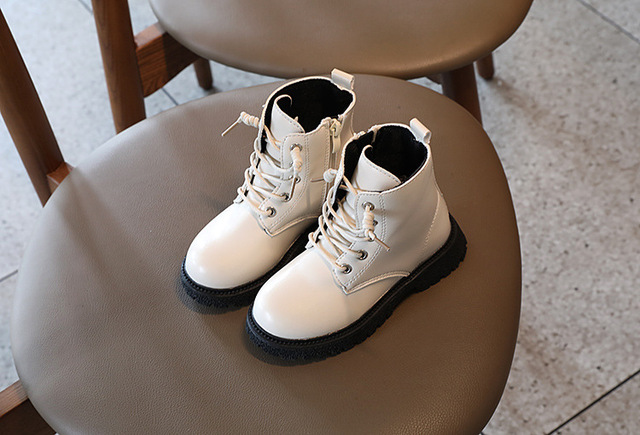 Dziecięce buty Martin 2021 zimowe platformy białe boczne zamki 1-12 lat - Wianko - 7