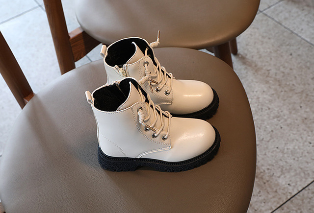 Dziecięce buty Martin 2021 zimowe platformy białe boczne zamki 1-12 lat - Wianko - 9