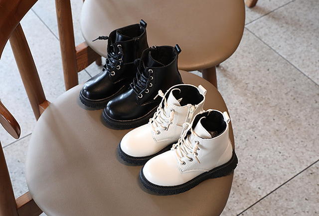 Dziecięce buty Martin 2021 zimowe platformy białe boczne zamki 1-12 lat - Wianko - 5