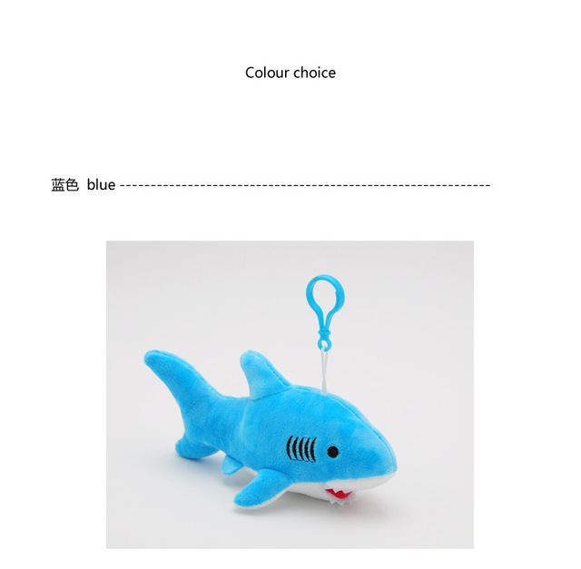 Brelok pluszowy z 3 sztukami ślicznych kluczy w kształcie rekina - idealny prezent urodzinowy dla dzieci i kobiet - Wianko - 2