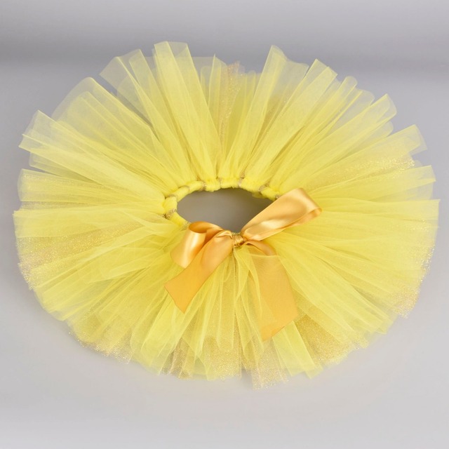 Żółta spódnica Tutu Sunshine dla niemowląt złoty brokat tiul Tutus na przyjęcie urodzinowe Newborn-5T 6T - Wianko - 3