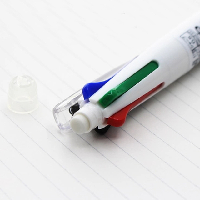 Zebra B4SA1 Clip-On - Długopis kulkowy 0.7mm, czarny, niebieski, czerwony, zielony, z ołówkiem mechanicznym 0.5mm - 5-in-1 - Wianko - 14
