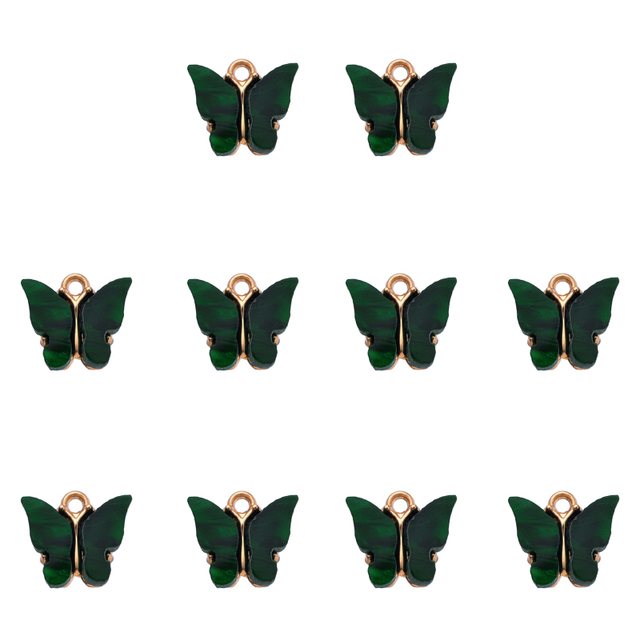 Kolorowy wisiorek z motylem - DIY biżuteria, kolczyki - akcesoria hurtowe - Wianko - 11