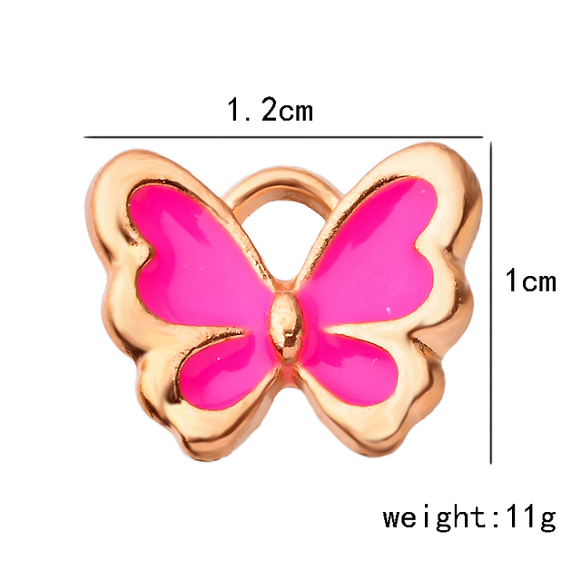 Kolorowy wisiorek z motylem - DIY biżuteria, kolczyki - akcesoria hurtowe - Wianko - 8