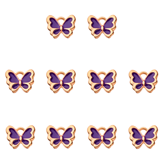 Kolorowy wisiorek z motylem - DIY biżuteria, kolczyki - akcesoria hurtowe - Wianko - 29