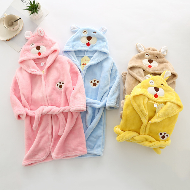 Dziecięcy szlafrok Boże Narodzenie Deer z kapturem - piżama dla chłopców i dziewczynek w zwierzęcy wzór szlafroki zimowe - Wianko - 22