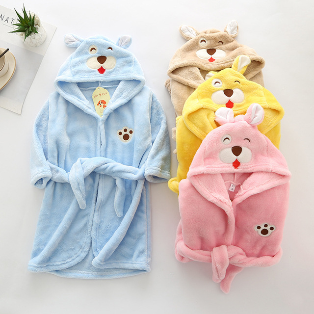 Dziecięcy szlafrok Boże Narodzenie Deer z kapturem - piżama dla chłopców i dziewczynek w zwierzęcy wzór szlafroki zimowe - Wianko - 21