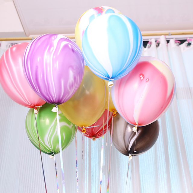 Partia 10 sztuk 12-calowych lateksowych balonów z konfetti brokatowym - dekoracje na urodziny, rocznicę ślubu, baby shower - Wianko - 6