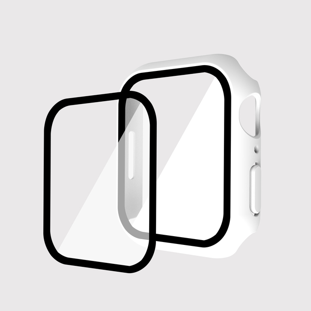 Szkło hartowane + pokrowiec na Apple Watch Series 7 - 41mm/45mm - Wianko - 3