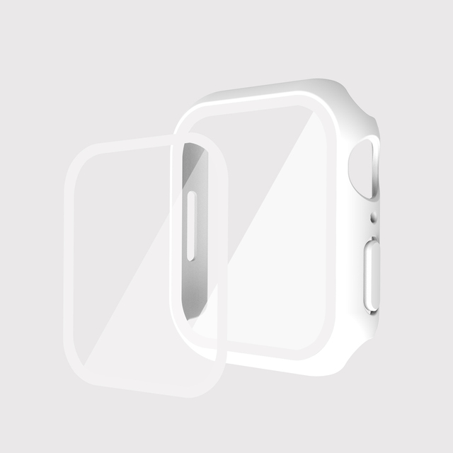 Szkło hartowane + pokrowiec na Apple Watch Series 7 - 41mm/45mm - Wianko - 4