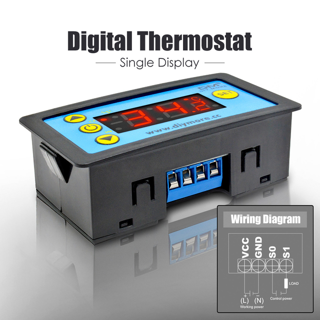 W3231 Cyfrowy termostat Regulator ciepła 12/24/220V z czujnikiem NTC - Wianko - 14